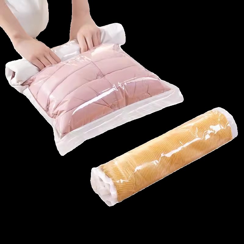 旅行真空压缩袋行李箱专用衣服袜子羽绒服出行免抽签手卷收纳袋子