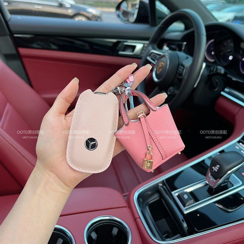 适用钥匙套新A级C级E级A200L包C260LE300L壳GLC300GLEGLA女扣