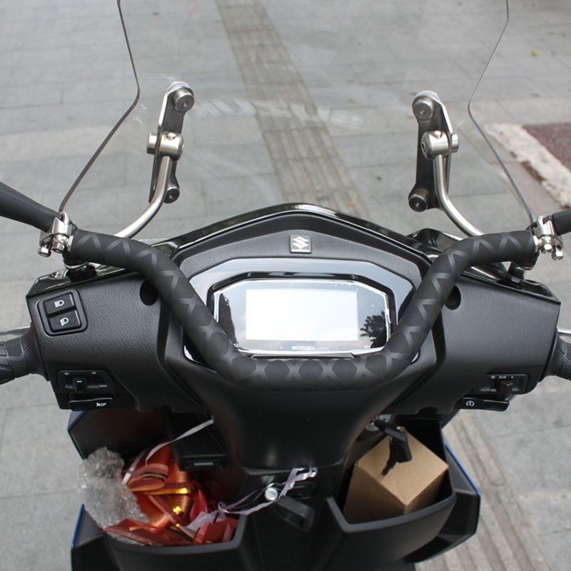 适用铃木UY125 UU UE 小海豚丽梦手机支架横杆儿童扶手摩托车配件