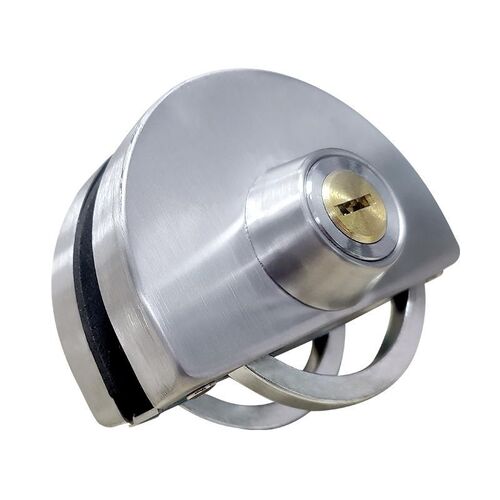 不锈钢玻璃门锁免开孔办公室推拉门地锁单双开门无框玻璃锁中央锁