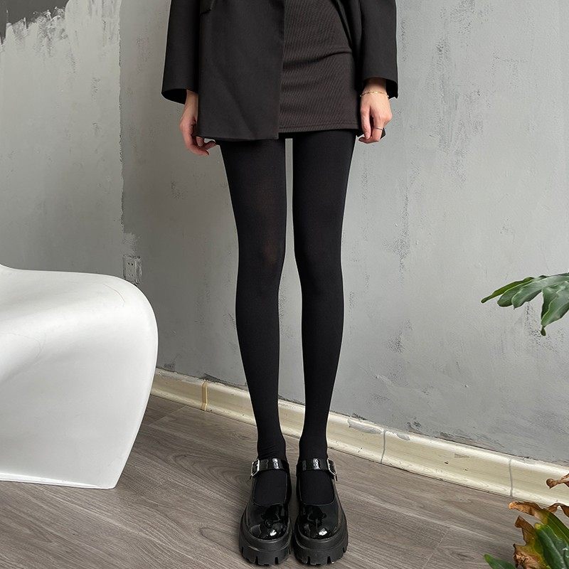 蒋大猫紧身打底裤显瘦腿女春秋冬黑丝外穿黑色塑形打底压力连裤袜