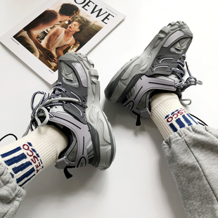 三代春季 增高情侣运动鞋 新款 男 女小众设计感潮 休闲鞋 巴黎老爹鞋