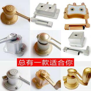 手摇器晾衣架配件单杆双杆多孔距手动升降器维修推拉式摇把免打孔