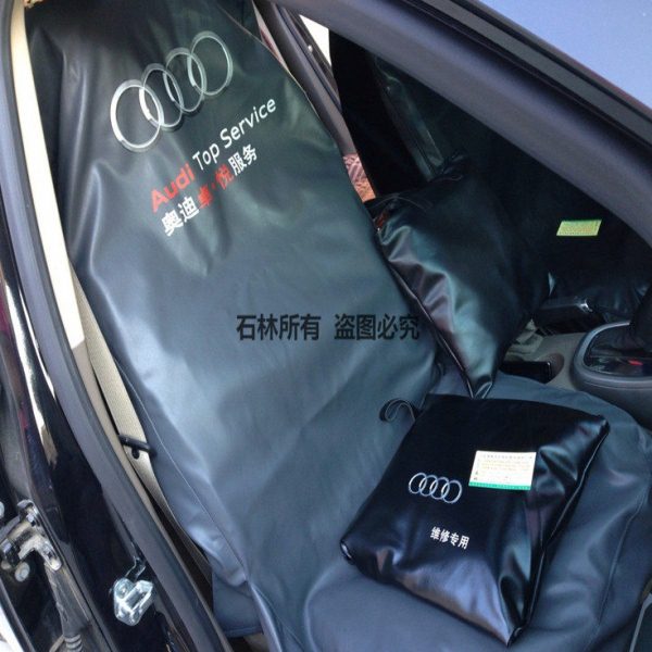 汽车水洗皮座椅套防脏通用 4S店售后接车座垫套维修三 四件套皮革