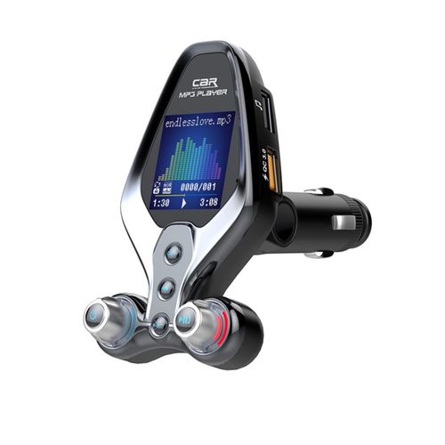 AUX音频车载MP3播放器插卡USB蓝牙接收器汽车U盘音乐播放免提通话