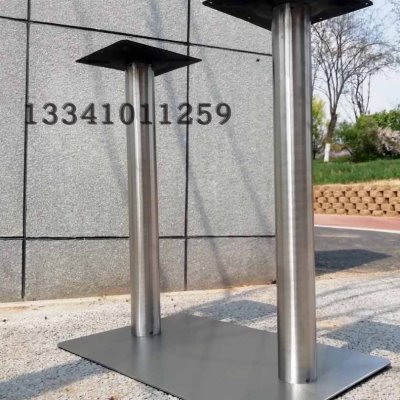 70*40CM 不锈钢双柱长方底盘 餐桌架 餐台脚 不锈钢底盘 吧桌脚