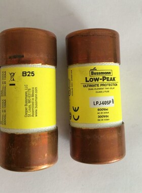 BUSSMANN保险丝熔断器 LPJ-15SP快速熔断器21*57mm管式熔断器15A