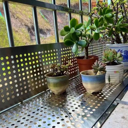 包边1.6超厚阳台防护网304不锈钢冲孔板防盗窗防漏窗台护栏防盗网