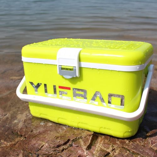 跃豹迷你小钓箱超轻便携式多功能钓鱼冰箱保温海钓箱活饵虾箱特价