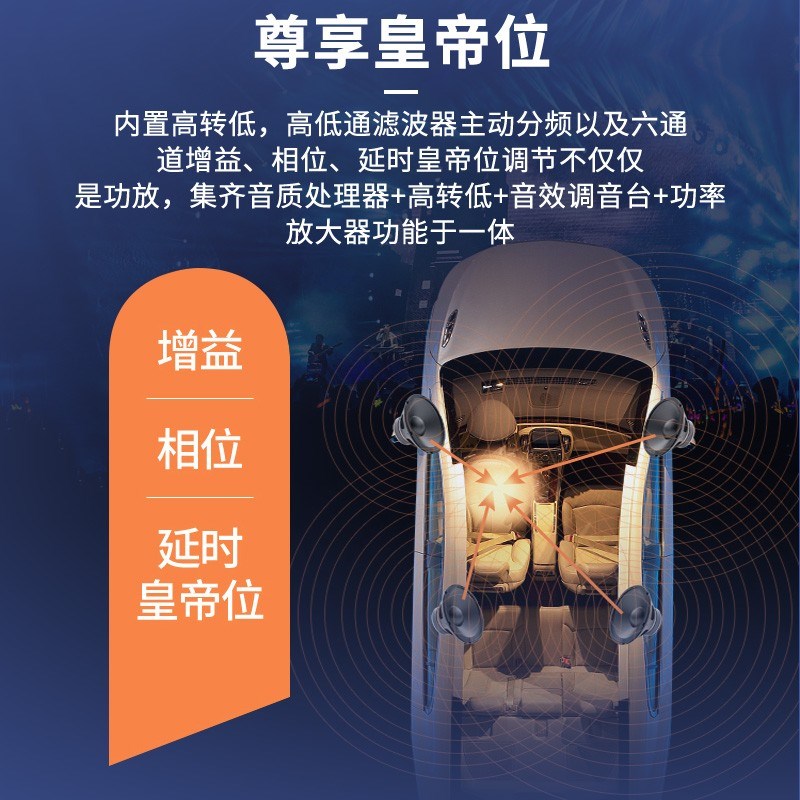 300W圆桶炮汽车低音炮功放板12v伏车载有源大功率音响音箱主板电