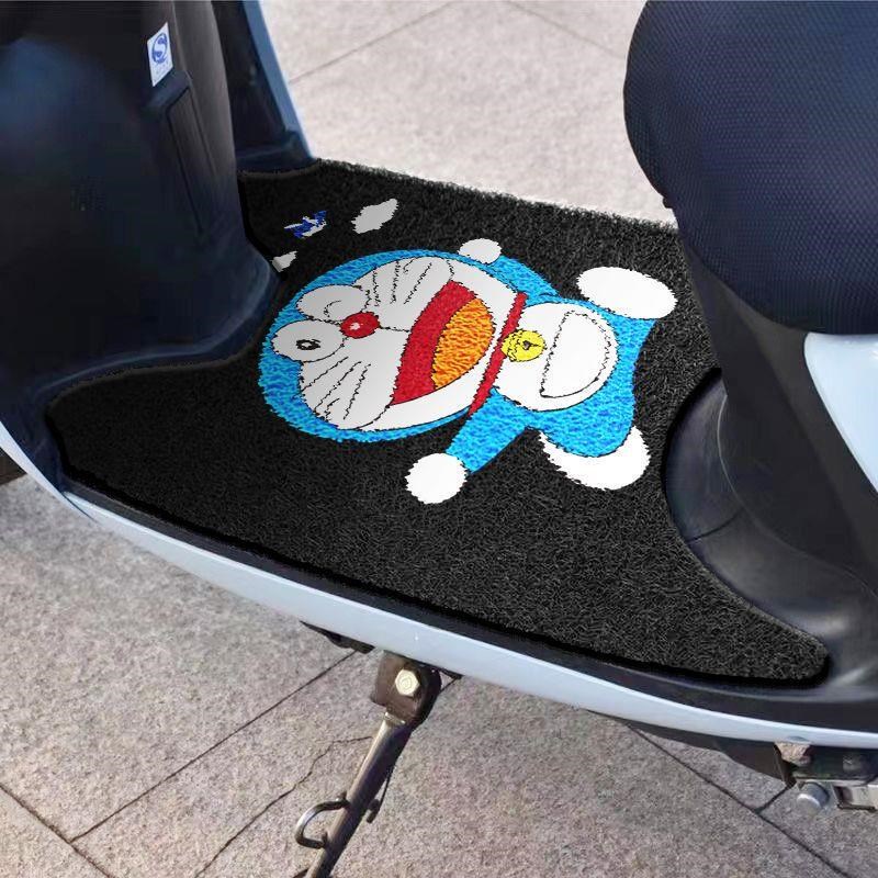 丝圈防水通用型新款电动车脚垫爱玛雅迪小龟王摩托车电瓶车自裁剪