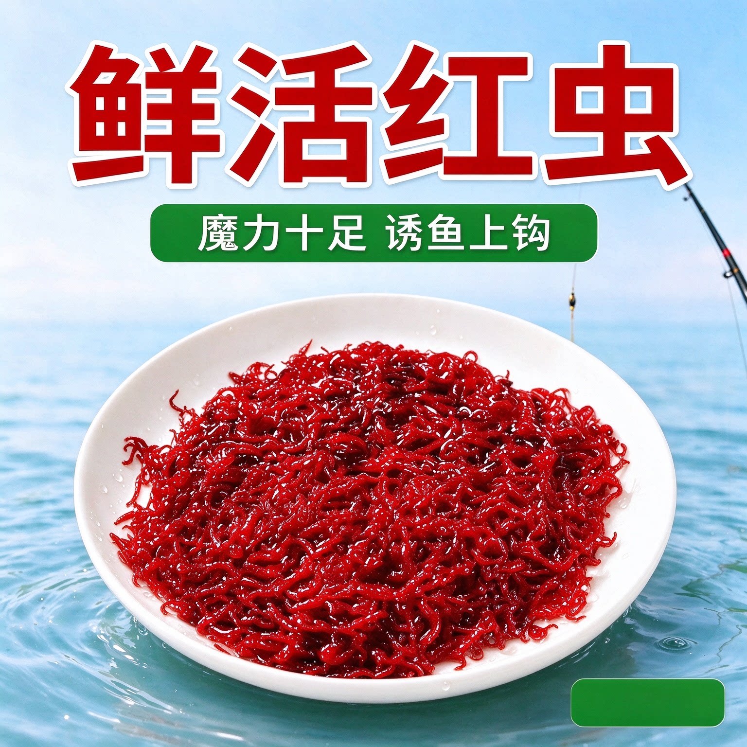 鲜活特大红虫公虫活饵鲫鱼野钓