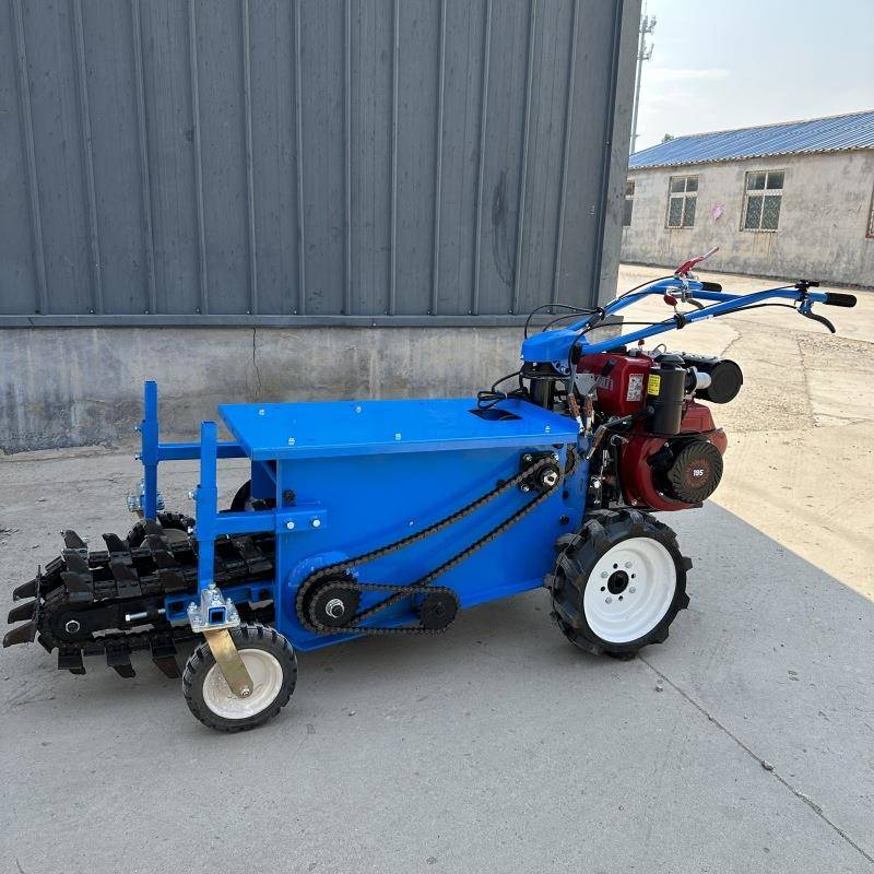 自行走链条式开沟机农用挖沟开槽设备手扶式开沟机