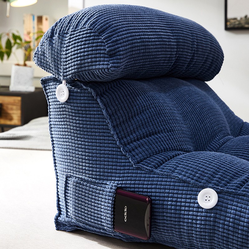 卧室玉米绒e床头三角靠枕加高加厚可调节头枕大靠背榻榻米护腰靠