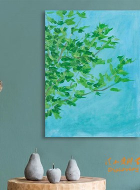 《树》Kaaz波普艺术清景画客厅装饰画餐厅挂画卧室竖款无框画