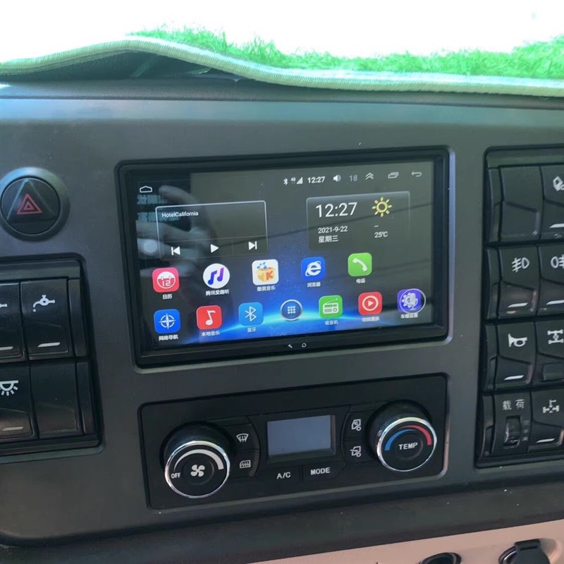 解放j6货车导航仪J6 rj6m原厂显示屏超清倒车后视四路监控一体机