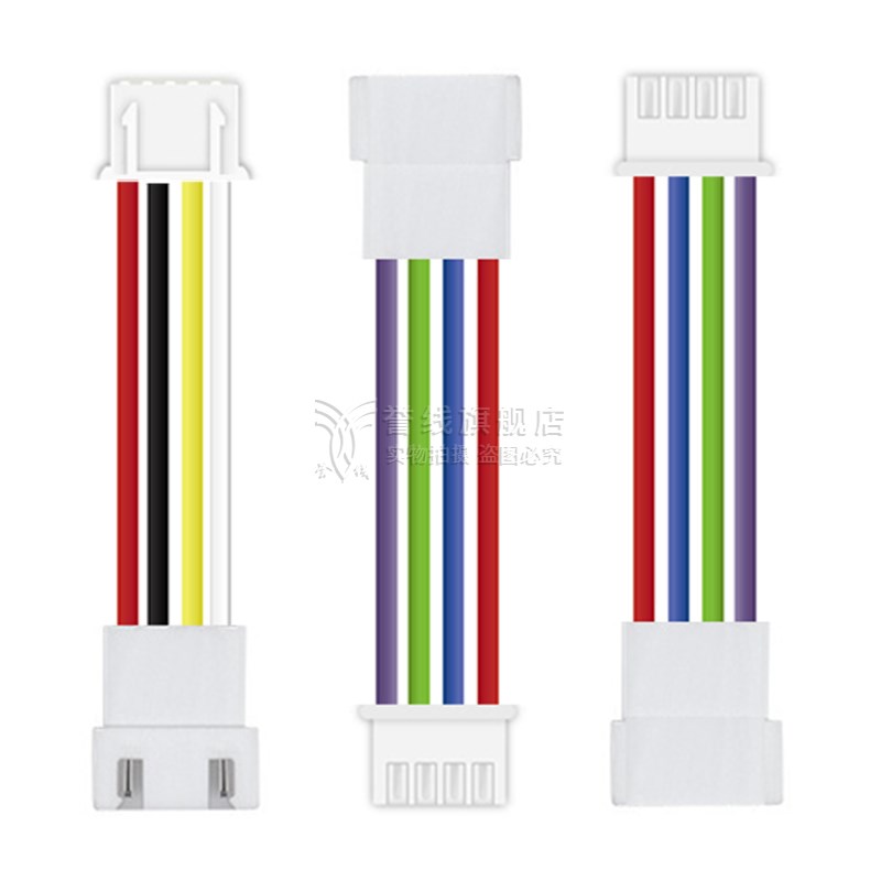 22号硅胶线 耐高温X2.54公母延长线2pB3p4p5p6p7p8p9p10p插头连接