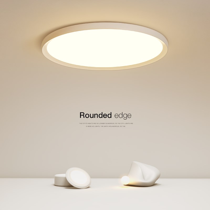 超薄吸顶灯简约大o气创意客厅灯北欧温馨书房主卧室灯灯具