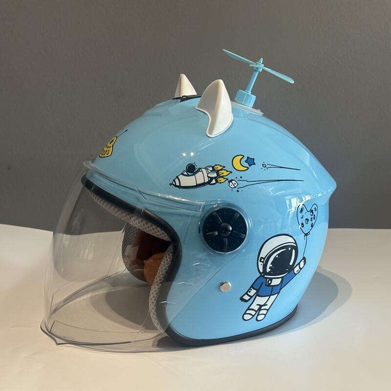 儿童头盔电动车头盔半盔男女孩四季通用安全帽遮阳W安全冬季保暖