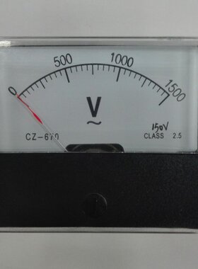 CZ-670 AC 150V 300V 1500/150V 交流电压表指针式电流电压表机械
