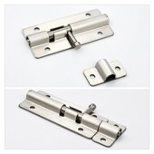 插销 304不锈钢门扣插销锁门窗防盗弹簧自动插销电器柜门插销锁