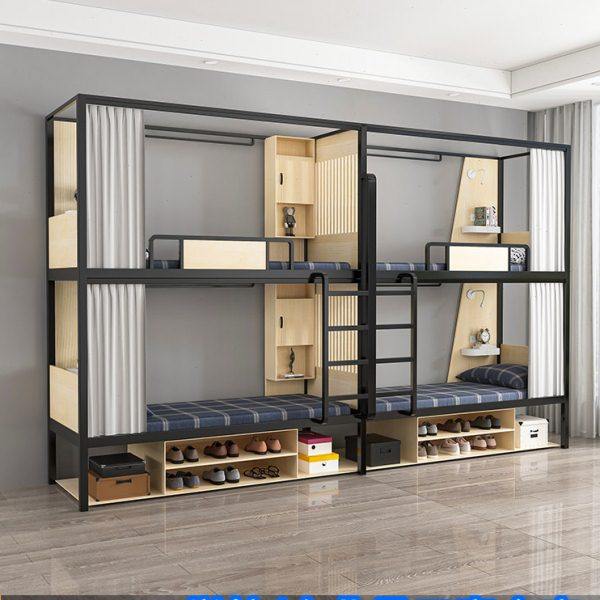 上床下桌组合床铁艺床单人双人公寓床学生员工宿舍高架床书柜一体,商业/办公家具,学校双层床/宿舍床,淘宝优惠券,粉丝福利购,淘宝优惠卷