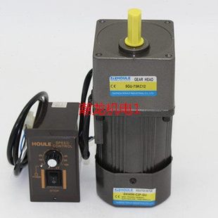 600K带调速器 120K HOULE齿轮调速电机60W减速电机5IK60RGN 5GN