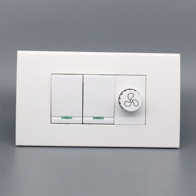 120型二开开关双控调速开关风扇吊扇无极旋钮变速器暗装面板2开