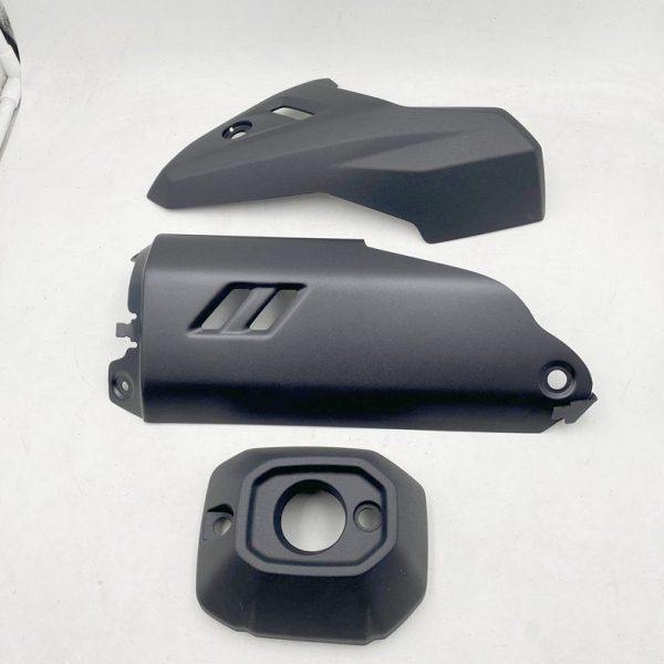 适用UHR150/HJ150T-28踏板车排气管消声器装饰罩防烫板装饰盖