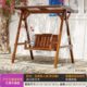 户外防腐木秋千阳台露台庭院别墅公园多人摇椅秋千