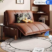 现代电动沙发床可折叠伸缩两用多功能小户型书房阳台猫爪布沙发