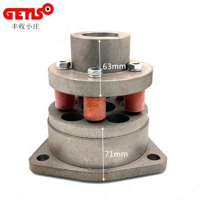 STC单缸柴油发电机皮带轮改直连联轴器连接盘总成胶套对接盘铸铁