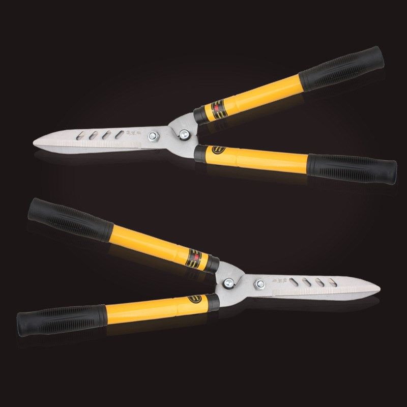 园林花木修枝剪锰钢篱笆剪刀园艺绿篱剪园林剪S茶树剪伸缩草坪剪