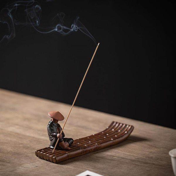中式室内家用线香插陶瓷侠客竹排香炉,家居饰品,香托/香盘/香座/香插,淘宝优惠券,粉丝福利购,淘宝优惠卷