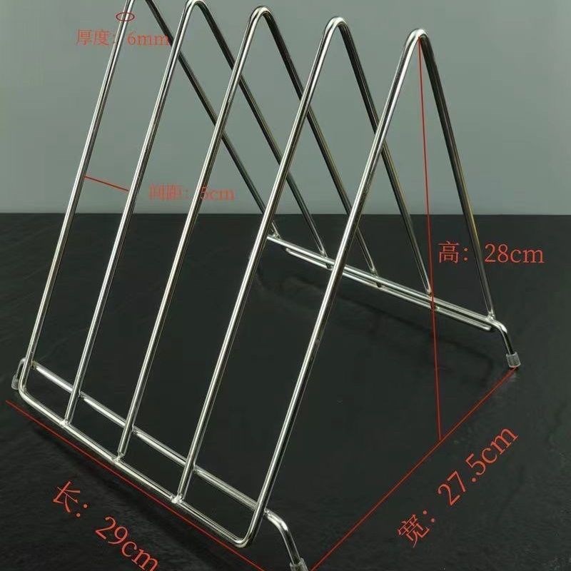 加粗不锈钢砧板架厨房置物架多格刀板架酒店N商用塑料砧板架菜板