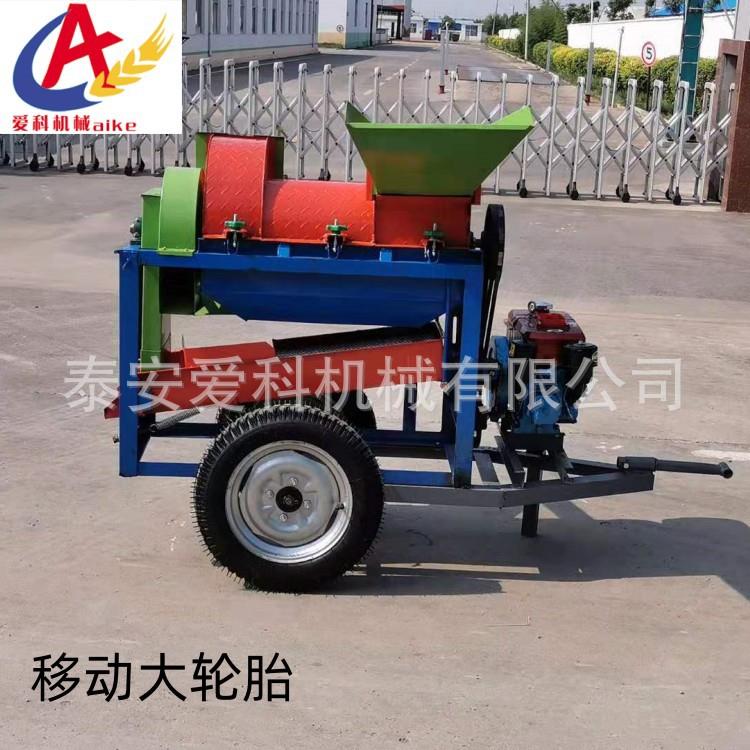 广东家用稻麦麦穗粮食脱粒机电柴两用外贸玉米脱粒机可带扒皮脱粒