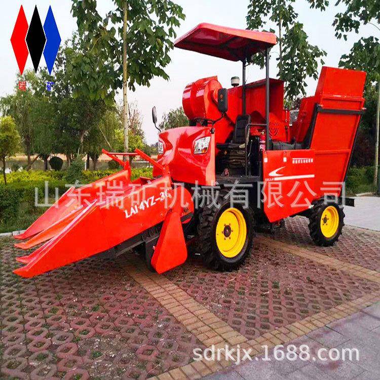 联合玉米收割机自走式收玉米机山西长治农用机械秸秆粉碎还田机