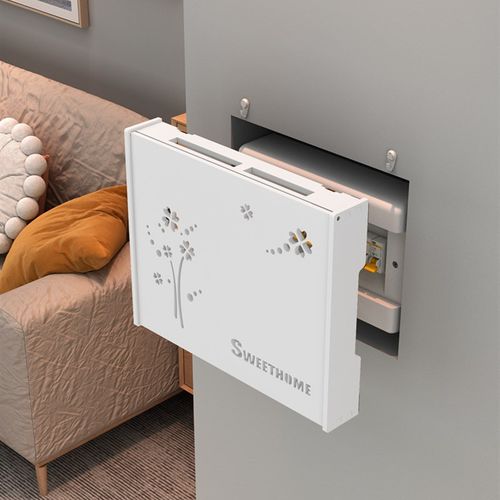 wifi无线路由器光猫壁挂式多媒体箱弱电遮挡箱置物架电线整理神器