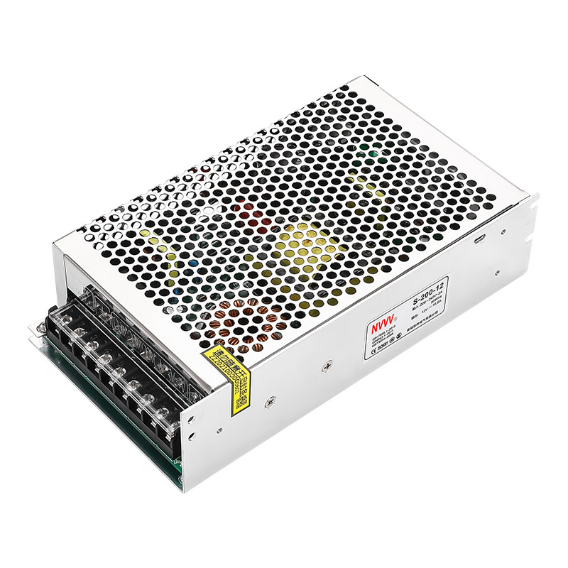 明伟开关电源S-200W-12V8V18V24V电源40V电源摄像LED灯闸门转DC