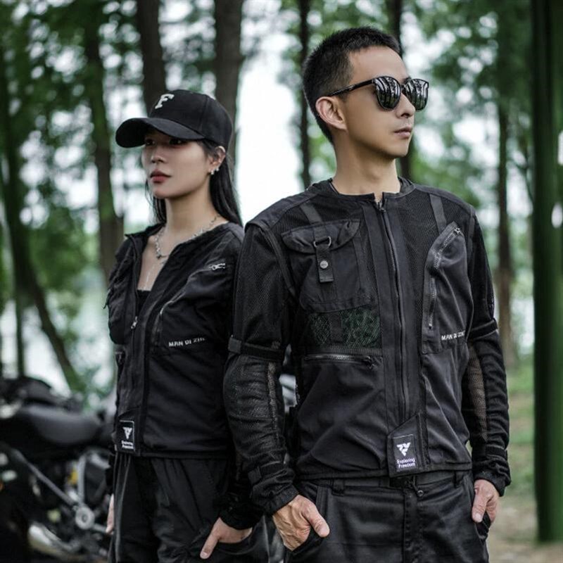 漫骑者摩托车护甲衣夏季骑行服网眼软甲衣护具机车服男透气防摔衣