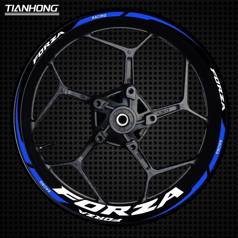 适用本田FORZA佛沙NSS350/300/750摩托车反光改装饰轮毂贴纸贴花