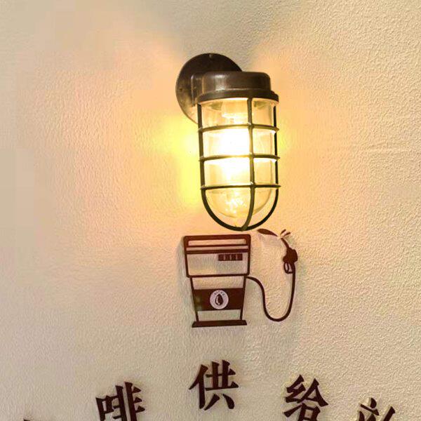 户外防水壁灯店铺门头装饰灯北欧简约日式复古做旧工业风格洗手间