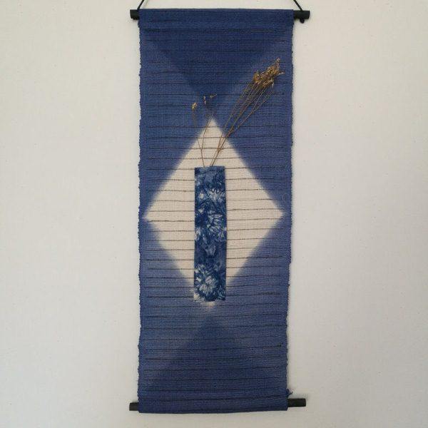 扎染壁挂云南大理白族手工织麻植物蓝染中国民族风禅意家居装饰品,特色手工艺,白族扎染,淘宝优惠券,粉丝福利购,淘宝优惠卷