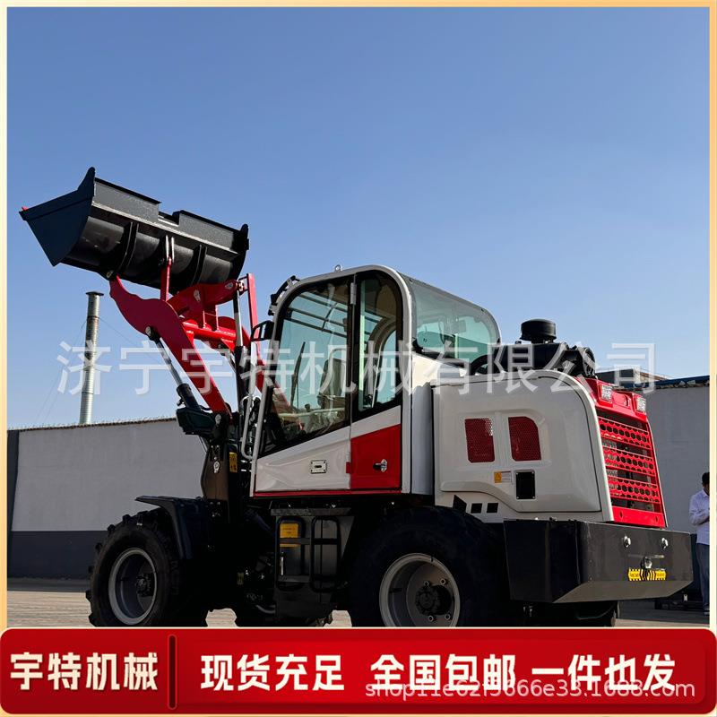 养殖场清粪车920柴油四驱农用抓草机白色小微型多用途工程铲车