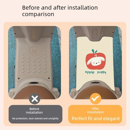 适用爱玛熊宝QB30电动车脚垫配件改装电瓶车专用脚踏垫脚踩踏板垫