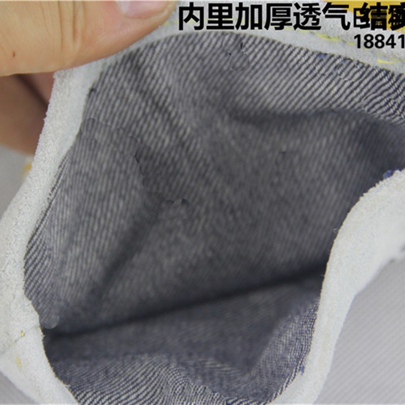 牛皮焊接手套防热手套电焊手套防火星隔热防火线长皮手套12副包邮