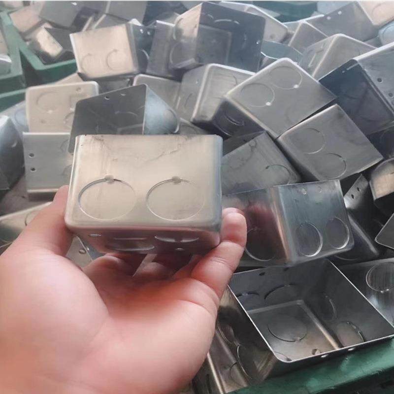 KBG/JDG穿线管配件螺纹锁母合接接头86金属接线盒底盒暗盒