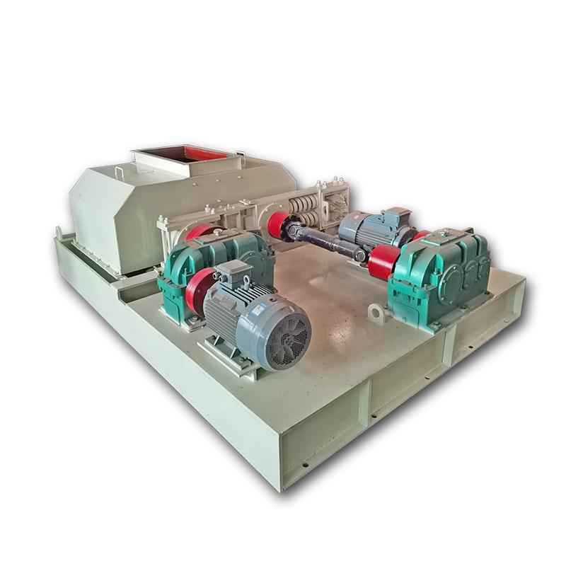 现货供应河卵石对滚式破碎机碎石制砂机瓜米液压对辊制沙机粉碎机