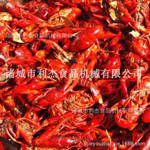 利杰小龙虾清蒸煮油炸成套机设洗备 全自动气龙虾尾泡清 一年质保