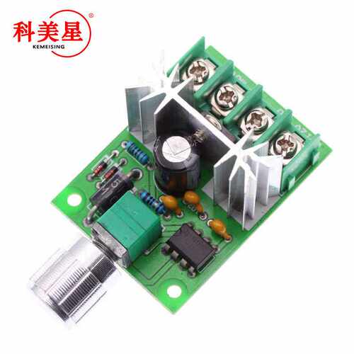 直流电机风机调速器 6V-12V 6A大功率PWM无极调速板 调速开关